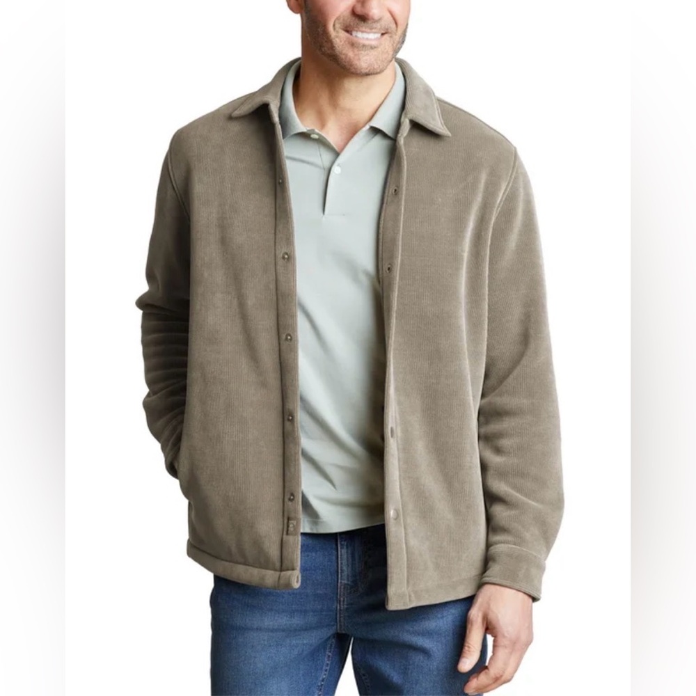 NWT Copper & Oak Men's Brown Corduroy Shirt Jacket